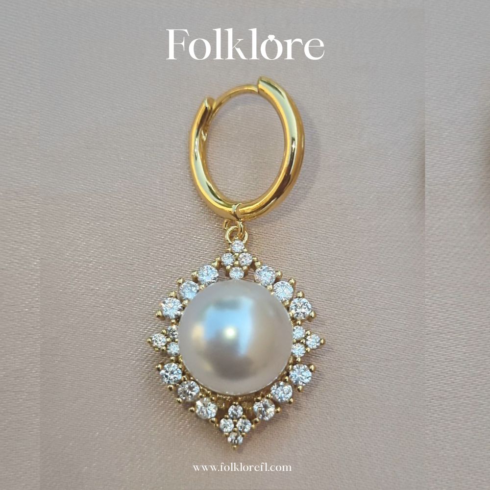 PEARL-ZIRCONIA DANGLER EARRINGS