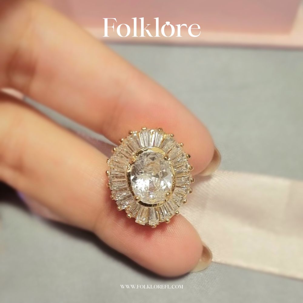 CUBIC-ZIRCONIA STUD EARRINGS