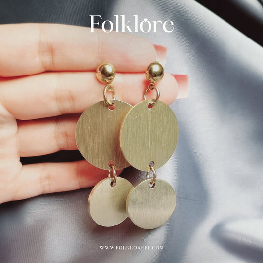 DISC DROP EARRINGS