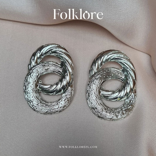 BRAIDED DOUBLE HOOPS