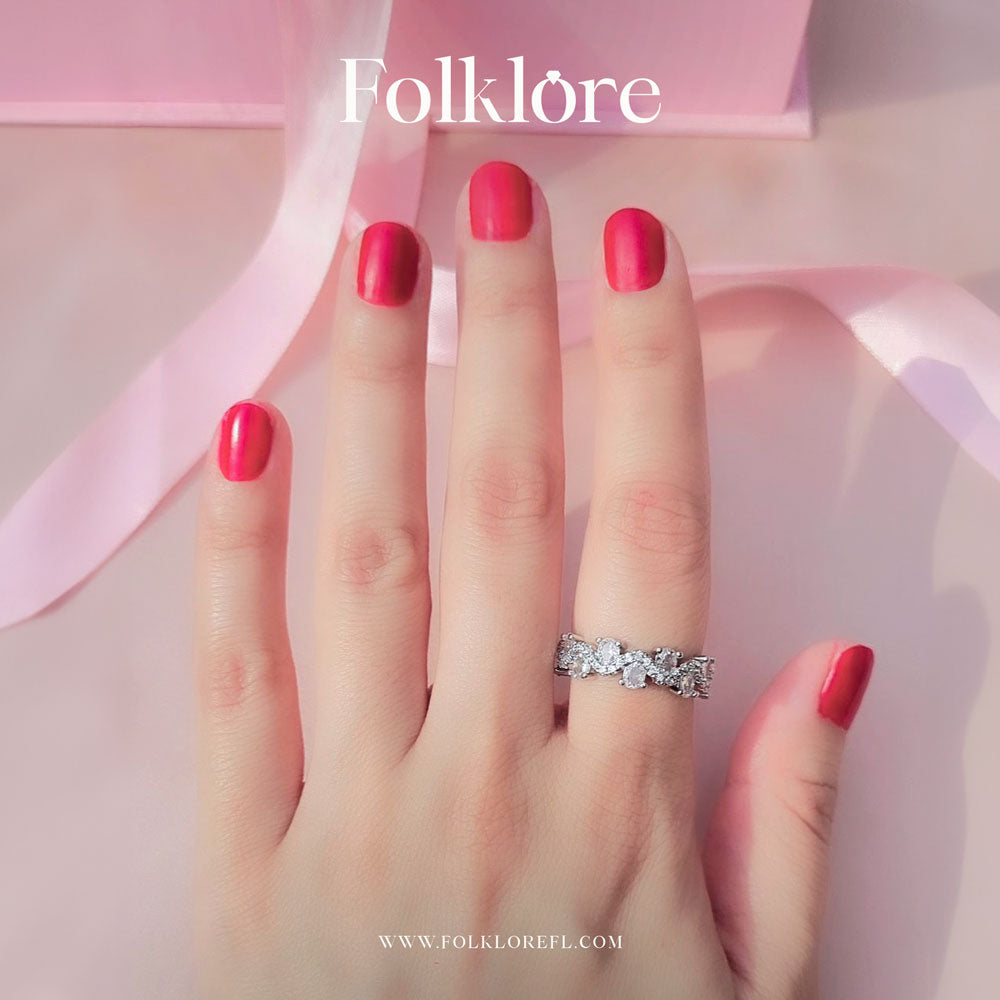 SILVER STONE ADJUSTABLE RING