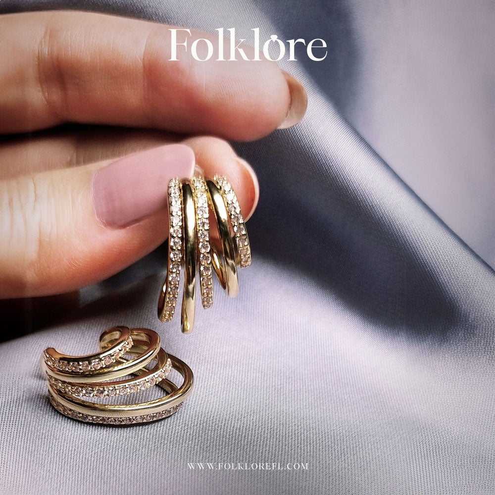 ENCRUSTED HOOPS