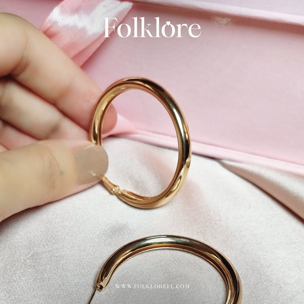 METAL GOLD HOOPS