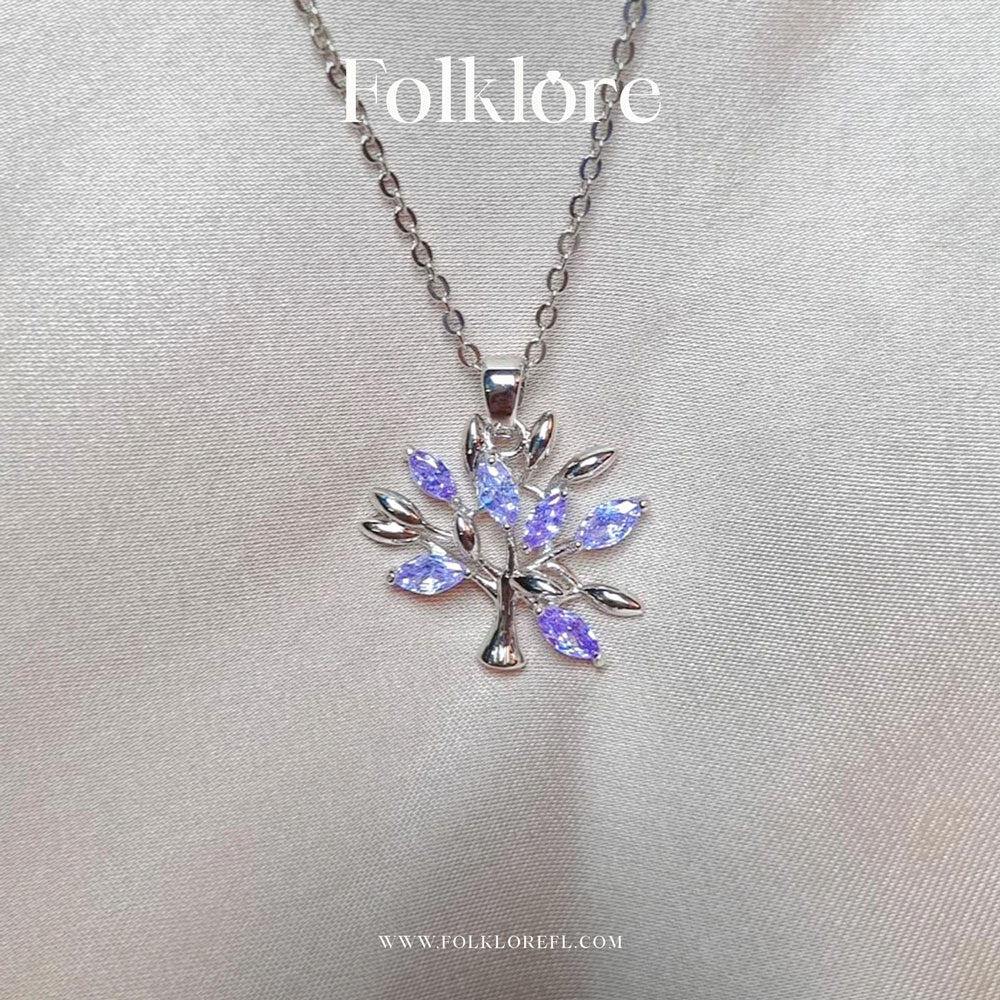 ZIRCONIA TREE NECKLACE SET