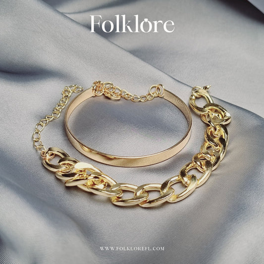THE DUET GOLD BRACELETS