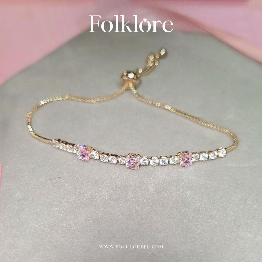 ADJUSTABLE ZIRCONIA CUBIC SLIM-FIT BRACELET