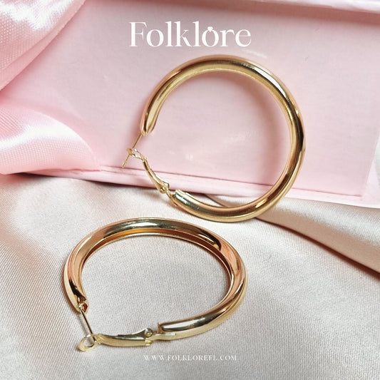 METAL GOLD HOOPS