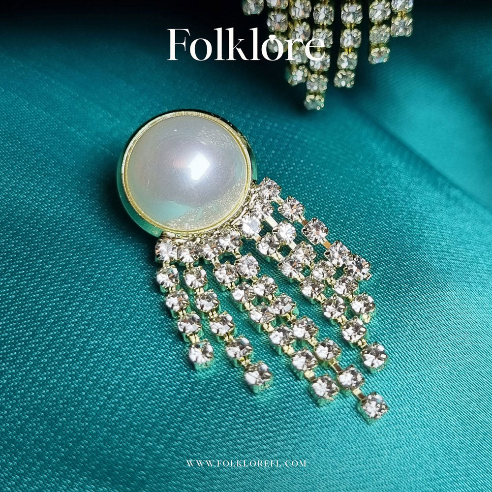 ZIRCONIA PEARL EARRINGS