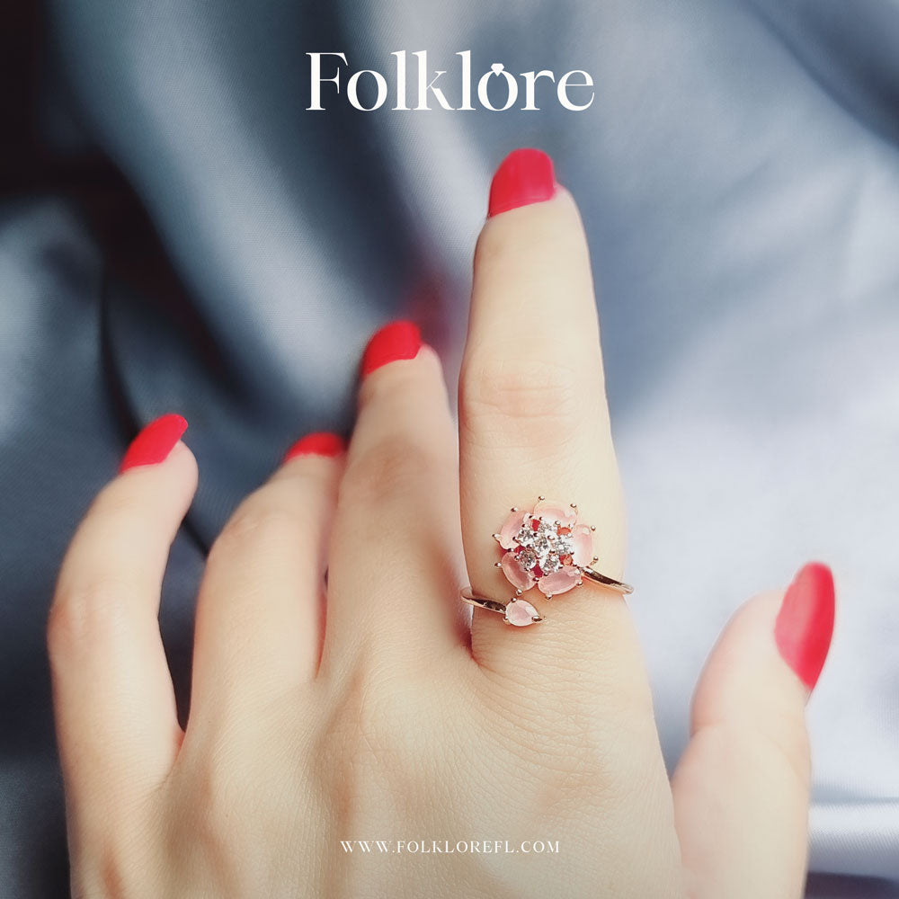 GOLDEN ZIRCONIA RING
