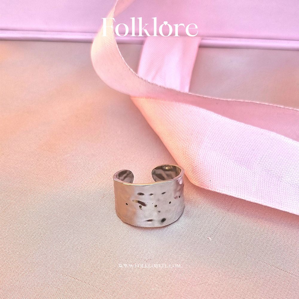 SILVER CHUNKY ADJUSTABLE RING
