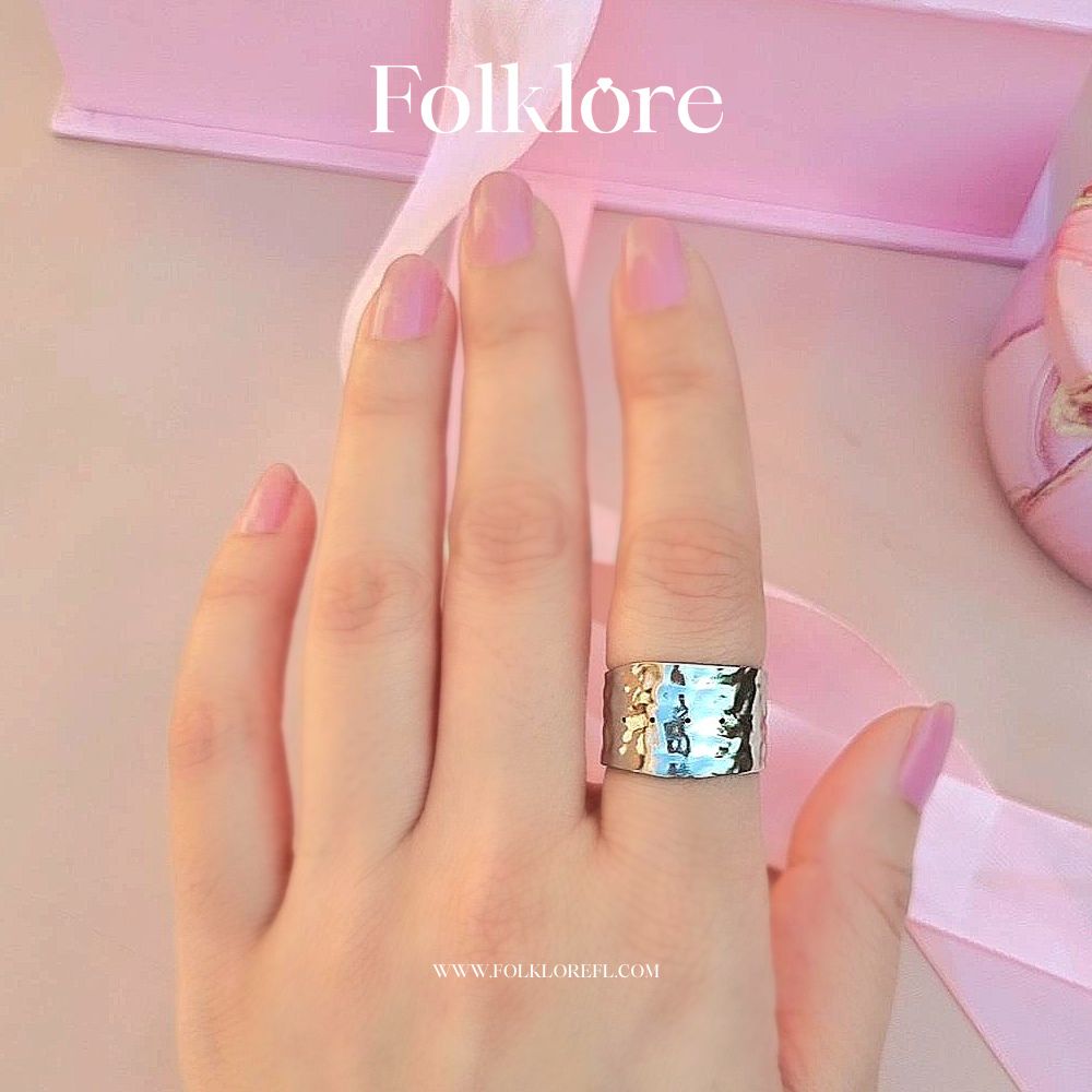SILVER CHUNKY ADJUSTABLE RING