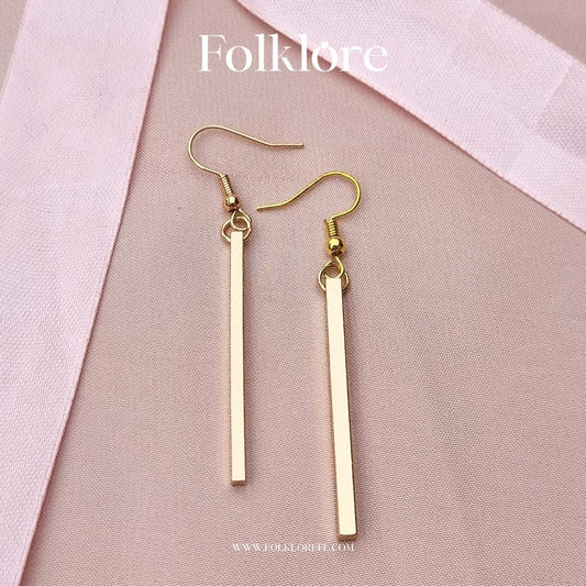 METAL SLEEK DANGLER EARRINGS