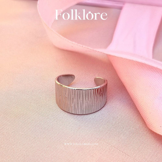 SILVER CHUNKY ADJUSTABLE RING